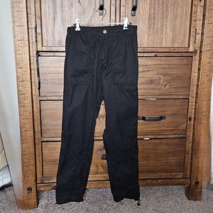 Women's MCM Black And Orange Cargo Pants